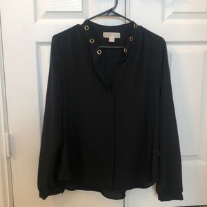 Michael Kors long sleeve button down blouse